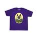 Inktastic Bee Happy with Cute Cat in Flowers Tween Short Sleeve T-Shirt Unisex Purple M