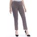 NINE WEST Womens Burgundy Tapered Houndstooth Wear To Work Pants Size: 8