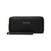 MICHAEL KORS Black Leather Wristlet