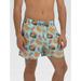 (Price/each)Dolfin 7201BRGTM Uglies Men's Burger Time 5 Inch Boardshort-Turquoise-XXL