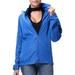 FOCUSSEXY Women's Hooded Rain Jacket Waterproof Windbreaker Hooded Rain Outdoor Poncho Running Jackets Womens Raincoat Packable Hooded Shirt Quick Dry