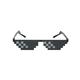 Mosaic Sunglasses Stuff Toy Decorative Glasses Fashionable Sunglasses Women Men Black Sunglasses Funny Toy