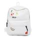 Chinatera Fruit Print Travel Backpacks Women School Bags Canvas Knapsack (White)