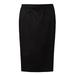 Tomshoo Europe Women Skirt PU Leather Solid Color Midi Pencil Skirts OL Casual Slim Clubwear Black