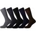 Dress Socks for Men - 10 Pack Mens Argyle Black or Solid Premium Cotton- Mid Calf