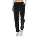 Women Winter Velour Pants Pajama Pant Super Soft Plush Comfy Velour Pants Women Jogger Sweatpants High Waist Yoga Trousers Solid Elastic Sports Pants Joggers Pants with Pockets (Only Pant)