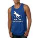 Wild Bobby, Unstoppable T Rex Funny, Pop Culture, Men Graphic Tank Top, Royal, Large