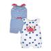 Gerber Baby Girls Rompers, 2-Pack