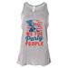 WomenÃ¢Â€Â™s Tank Top Bella Soft "We The Party People" Independence Day-Funny Threadz Small, Gray