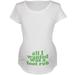 All I Wanted Foot Rub Funny White Maternity Soft T-Shirt - Large