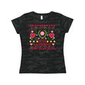 Inktastic Be My Valentine Ugly Sweater Style with Flowers and Hearts Adult Women's T-Shirt Female