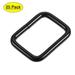 Uxcell Metal Rectangle Buckles 25x20mm Inside Dimension for Bags Belts DIY Accessories Light Black, 20pcs