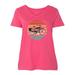 Inktastic Cycling Vintage Bicycle for Cyclist Adult Women's Plus Size V-Neck Female