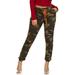 VIP Jeans Juniors plus Denim drawstring jogger in solid and Camo colors confort stretch pants