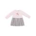 Little Lass Embroidered Unicorn Long Sleeve Tulle Dress (Baby Girls & Toddler Girls)