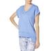 Calvin Klein Womens Short-Sleeve Asymmetrical-Hem Sweatshirt