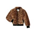 Urban Republic Girls Faux Fur Zip up Bomber Jacket, Sizes 7-16