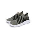 LUXUR Men Slip On Walking Shoes Comfort Athletic Casual Sock Sneakers Lightweight Breathable Mesh Tennis Shoes