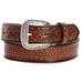 Ariat A1020867-34 Basket Weave Tooled Leather Mens Belt, Size - 34