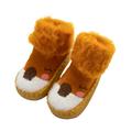 Binpure Toddlers Boys Girls Animal Sock Shoes Moccasin Shoe for Toddler Non-Skid Cotton Sock Slippers