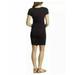 Jessica Simpson Ruched V Neck Dress, Black, XXL