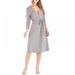 Women's 3/4 Sleeve Nightgown Slepwear,Gray