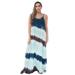 Riviera Sun Maxi Dress Sundresses for Women 21614-M-1X (1X, Grey / White / Navy Dress)