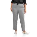 Just My Size Womenâ€™s Plus Size Pull-On Stretch Woven Pants, Also in Petite