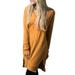 Plus Size Baggy Long Sleeve Tunic Blouse Tops Shirt For Women Long Casual Loose Pocket Shirt Dress Ladies Autumn Winter Pullover V-Neck Kaftan Tunic Long Tops Shirt Size S-5XL