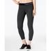 Calvin Klein Womens Plus Size Logo Elastic Seamed Crop Leggings