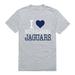 I Love University of South Alabama Jaguars T-Shirt Heather Grey Medium