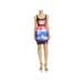WOW Couture Womens Tie-Dye Party Bodycon Dress