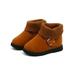 KidPika Child Kids Shoes Winter Warm Fur Lined Shoes Girls Boys Snow Ankle Boots Chelsea Shoes