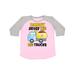 Inktastic Daddy Drives The Big Trucks with Dump Truck Teen Short Sleeve T-Shirt Unisex Pink and Heather L