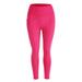 High Elastic Leggings Pant Women Solid Stretch Compression Sportswear Casual Yoga Running Leggings Pants With Pocket Women's High Waist Yoga Pants with Pockets Tummy Control Workout