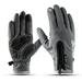 Winter Warm Gloves Waterproof Fleece Zipper Pocket Gloves Touchscreen Gloves Thermal Gloves for Outdoor Sport