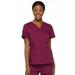 Dickies EDS Signature Scrubs Top for Women Mock Wrap 86806, L, Wine