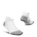 Feetures Plantar Fasciitis Ultra Light No Show Tab Sock (Large, White)