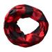 Tickled Pink Black & Red Buffalo Check Infinity