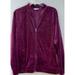 NEW DKNY Sport Women's Velour Logo-Print Bomber Jacket Size Medium