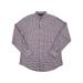 Van Heusen Mens Blue Opal Plaid Flex Non-Iron Long Sleeve Button-Down Shirt