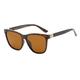 Piranha Women's "Future" Tortoiseshell Crystal Frame Polarized Sunglasses with Brown Lens