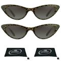 proSPORT Reading Sunglass Reader Cat Eye Tortoise 2 Pairs Women NOT BIFOCAL