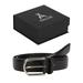 Affilare Men's Genuine Italian Leather Dress Belt Black Brown Tan 12CFTD162