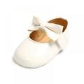 Newborn Baby Girls Shoes PU leather Buckle First Walkers With Bow Red Black Pink White Soft Soled Non-slip Crib Shoes