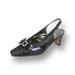 FLORAL Pearl Women's Wide Width Evening Dress Shoes for Wedding, Prom, & Dinner BLACK 7.5