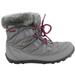 Columbia Kids' Minx Shorty Omni-Heat Waterproof 200g Winter Boots (Light Grey/Deep Blush, 7)