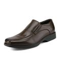 Bruno Marc Mens Business Oxfords Dress Shoe Leather Lined Classic Slip On Loafers Shoes Cambridge-05 Dark/Brown Size 15