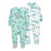 Child of Mine by Carter's Newborn Baby Boys Interlock Cotton Sleep N' Play Footed Pajamas, 2-Pack (Preemie-6/9M)