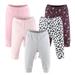 The Peanutshell Baby Girl Pants Set, 5 Pack, Polka Dots and Floral Print